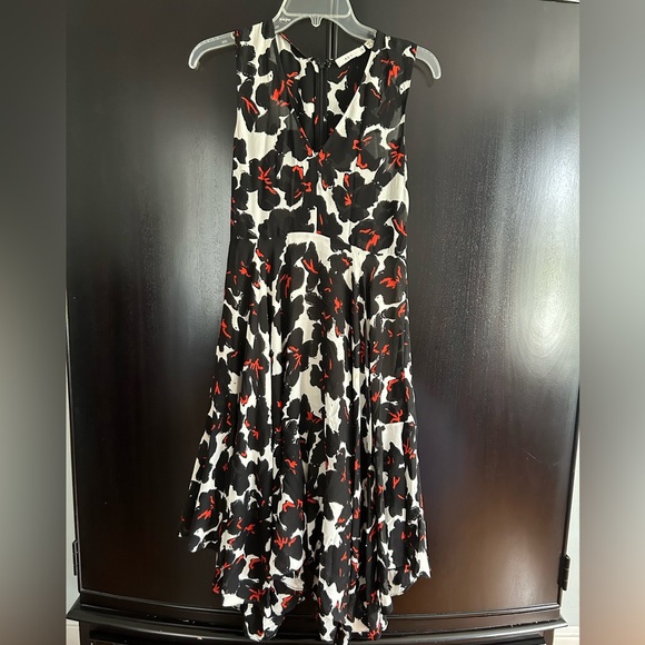 A.L.C. Floral Silk Dress sz 6 - Picture 4 of 4